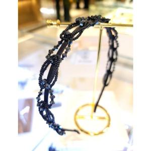 장폴클라리쎄 (JP Clarisse) 크리스탈 체인 헤어밴드  LFHB0198블랙