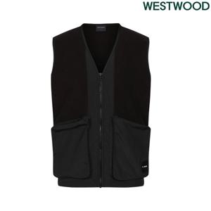 [웨스트우드]남성 브이넥 플리스 베스트 WN3MCVT627