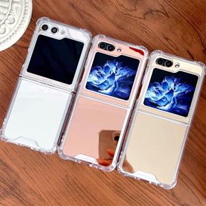 갤럭시Z플립5 제트지 컬러 범퍼 젤리 거울 미러 핸드폰 케이스