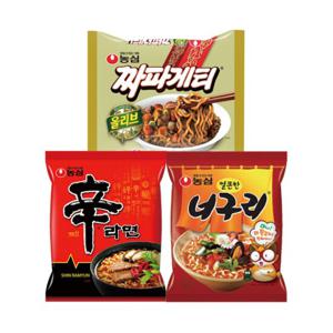 농심 신라면 5입 + 너구리 5입 + 짜파게티 5입