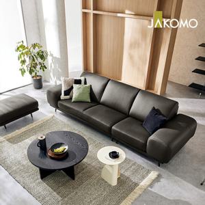 [자코모]르마스I 3.5인 슈렁큰 천연면피 소가죽 소파+스툴