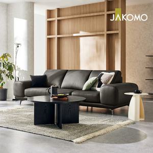 [자코모]르마스I 3.5인 슈렁큰 천연면피 소가죽 소파