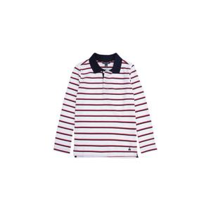 [브룩스브라더스] BB_[키즈] [남아] 코튼 피케 스트라이프 폴로 셔츠 (화이트) (BBNTKB2685AD