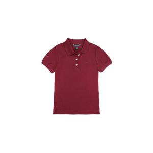 [브룩스브라더스] BB_[키즈] [여아] 코튼 피케 숏-슬리브 로고 폴로 셔츠 (레드) (BBNTKG2700