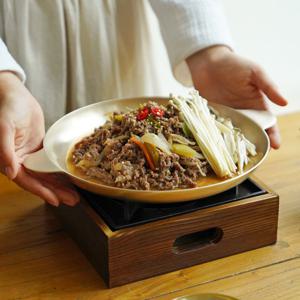놋담 방짜유기 직화 불고기 접시