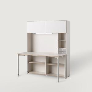 리바트하움 오브제 1400 5단 학생 책상세트 일반형 (조명/도어)