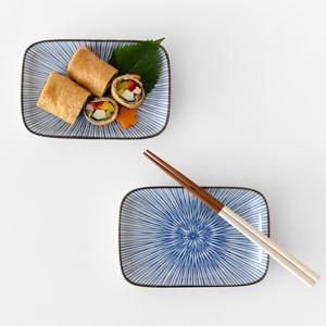 니코트 하나토쿠사 사각접시 세트 2P MADE IN JAPAN