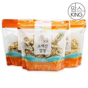 [맘스킹]온전식품 단양솔솔소백산수제강정3종세트(쌀+현미+보리)