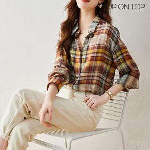 [탑온탑] 브라셀 체크셔츠 TP2309047