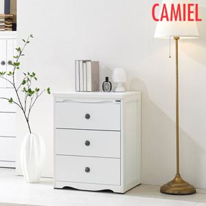 [까미엘]고급 화이트 도장 600 3단 서랍장(PR_YT0139)