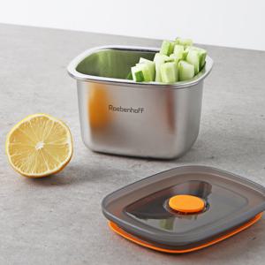 [레벤호프]전자레인지 스텐 밀폐용기(직사각450ml)