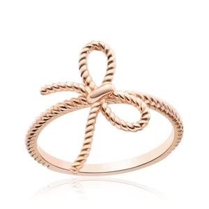 [비앤비골드] 14K 꼬임 로프 리본 실반지 PNR38256