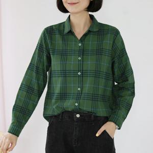 [웬디즈갤러리]리버 체크 셔츠 KSH105