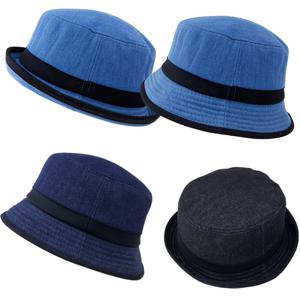 2way 청 포크파이 중절모자 3c 벙거지 신사 중년남성 햇  Y14320