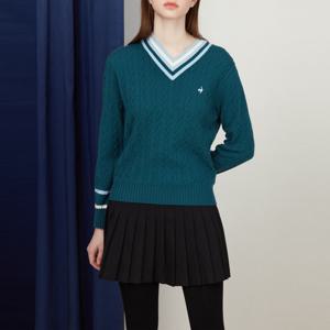 [60%OFF] 르꼬끄골프 여성 허리밴딩 잔플리츠 스커트 (GO422LSKO6)