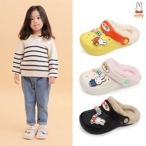 미피 EVA 방한샌들(3컬러 택1)/아기 겨울신발 유아 털신발 키즈 방한화 아동 털슬리퍼 남아 여아 주니어