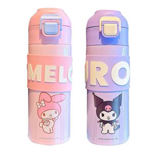 산리오 원터치 텀블러 보온병 보온 보냉 물병 SUS316 400ml 2개