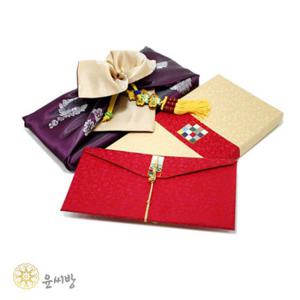 은사 현금예단세트-예단용,봉채용/한지예단상자+비단봉투+보자기포장(예단보 제외상품)