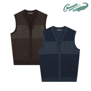 [크로커다일] 컬러 블럭킹 오픈 베스트 CDAA9KV3301