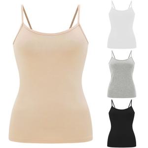 제임스딘 여성끈런닝 면스판 베이직 무지 기본 끈나시