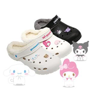 산리오 캐릭터 겨울 신상 따뜻한 방한샌들 4종