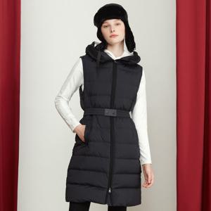 [60%OFF] 르꼬끄골프 여성 후드 다운 롱베스트 (GO422LWVO3)