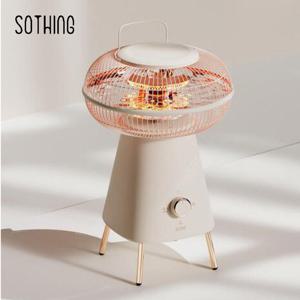 소싱 썬히터 360 감성 초간편 미니 전기난로 PTC 난방 무소음 탁상 히터