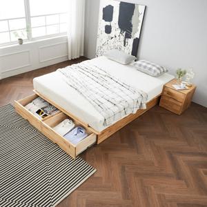 거너 이스턴킹 2000 하단 수납형 노헤드 침대 참죽 원목 프레임