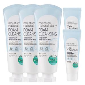 바세린 모이스처 내추럴 클렌징폼 225ml 3개+50ml 2개