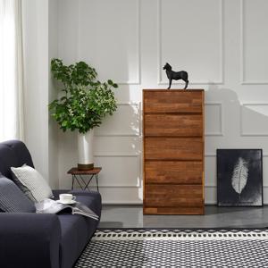 줄린 멀바우 원목 5단 서랍장 600 (착불)