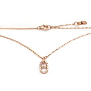 [비앤비골드] 14K 타원 큐빅 언발 체인 목걸이 JNN39289