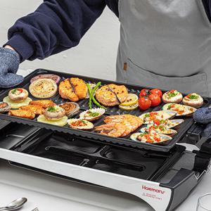 해마루 분리형 와이드 대형 전기그릴 고기불판 펜션 삼겹살 HM-3022G