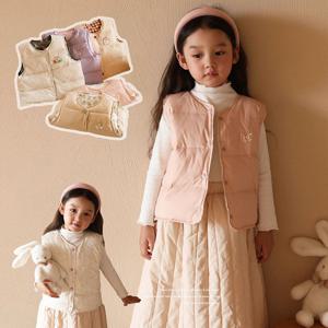 [조이멀티]무지패턴 리버시블 양면 경량조끼패딩 205244