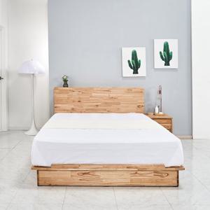 레이드 라지킹 1800 평상형 LED 침대 참죽 원목 프레임 (착불)