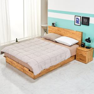 에테 슈퍼싱글 1200 평상형 라인 LED 침대 엘다 원목 프레임 (착