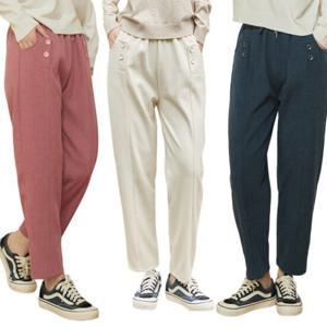 [제니유]베리앙 여성용 겨울 골지 기모 코듀로이 밴딩 팬츠