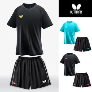 버터플라이 윈로고2 남녀공용 탁구유니폼(상하의세트)
