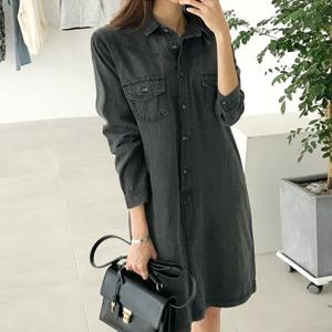 [피핀] 34754 피스트 데님 원피스