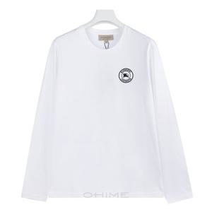 버버리티셔츠 남성 젠슨 라운드 긴팔 80042561 화이트