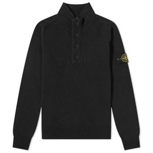 스톤아일랜드 반집업 울 니트 블랙 7715540A3 V0029