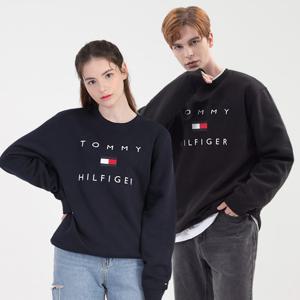 타미힐피거 공용 스택트 자수 로고 플리스 크루넥 맨투맨 택1 모음전 T9708