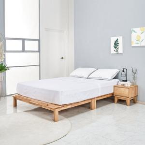 아네 이스턴킹 2000 다리형 노헤드 침대 참죽 원목 프레임 (착불