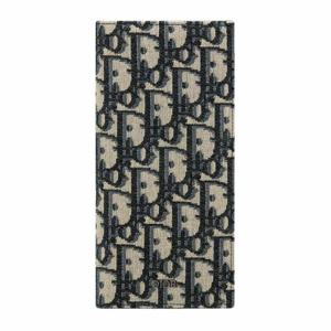 (명품) 디올 버티컬 장지갑 베이지블랙 2OBBC002