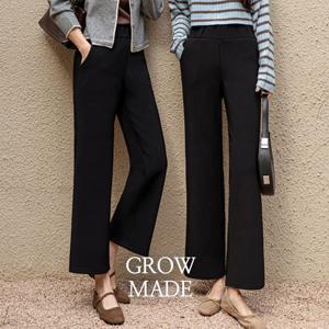 그로우앤더 [빠른배송] (기모VER)프라이드 빅밴드 키큰키작 와이드팬츠
