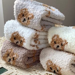 어나더뷰 포근베어 곰돌이 수면양말 4켤레 세트 1754