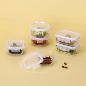 네오플램 웨이브락 내열유리 밀폐용기 투명 혼합 6종 세트