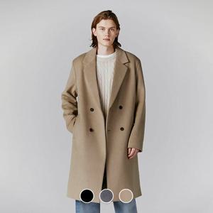 [지오다노/본사] 073918 울/캐시미어 더블 코트