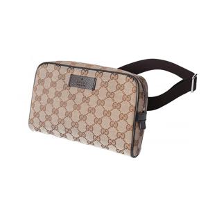 [구찌] GG 캔버스 힙색 벨트백/브라운/449174 KY9KN 9886