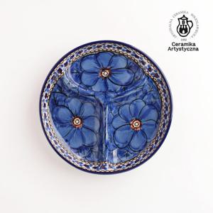 [아티스티나]폴란드그릇 3칸 접시 1P (7인치,Unikat) [H6967K]