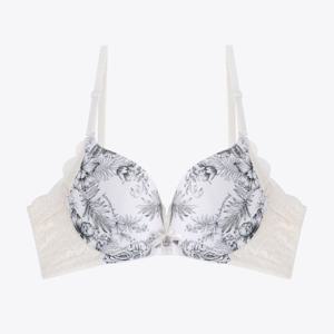 [보디가드]플라워 호랑이 나염 크림브라 BGWBZ301